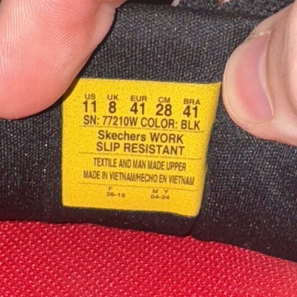 Skechers Black Ghenter Bronaugh Work No Slip Comfort Shoes Women’s Size 11 - Picture 8 of 8